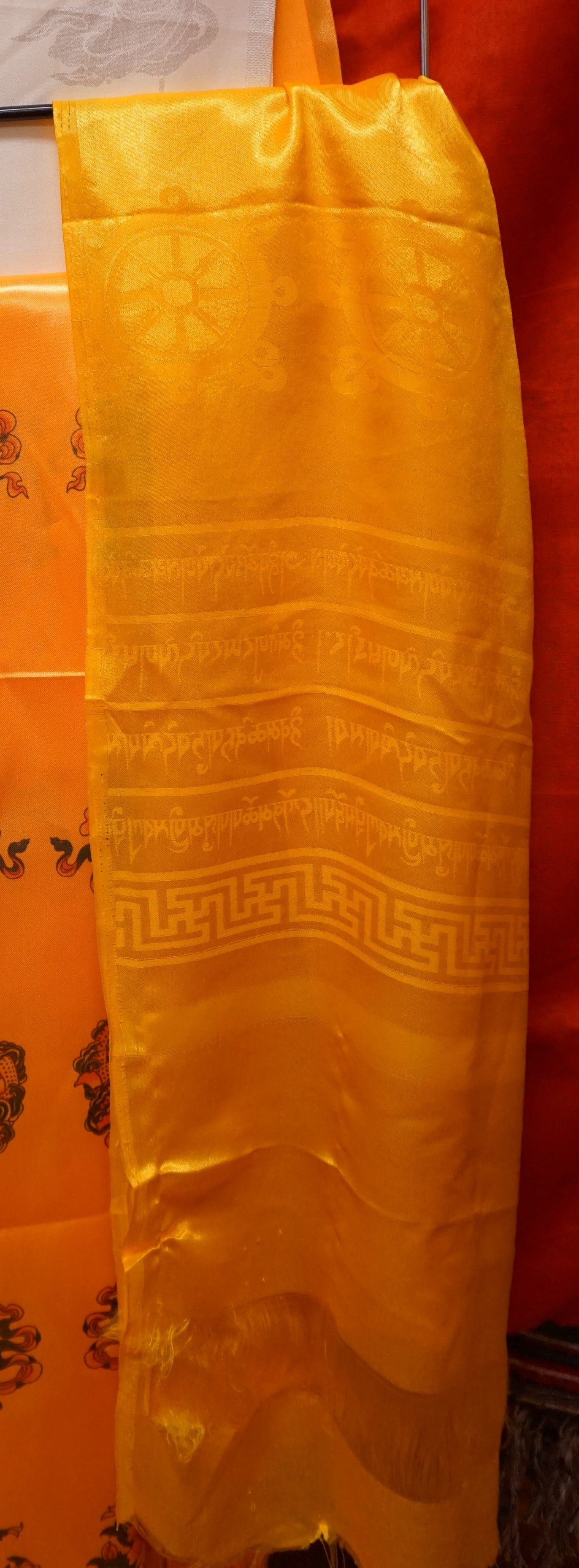 High Quality Tibetan Golden Khatag.