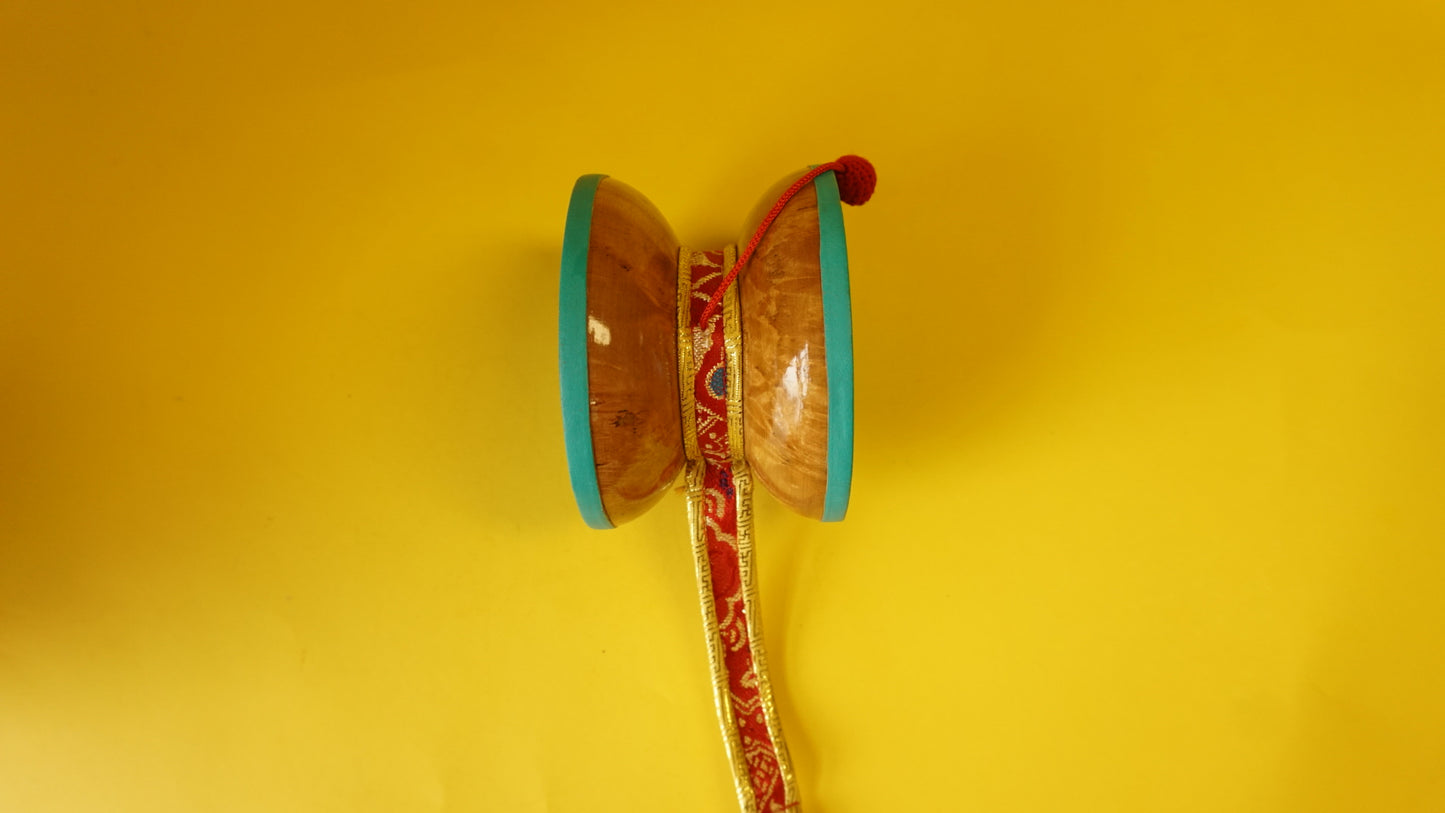 Fine Small Tibetan buddhist Damaru.