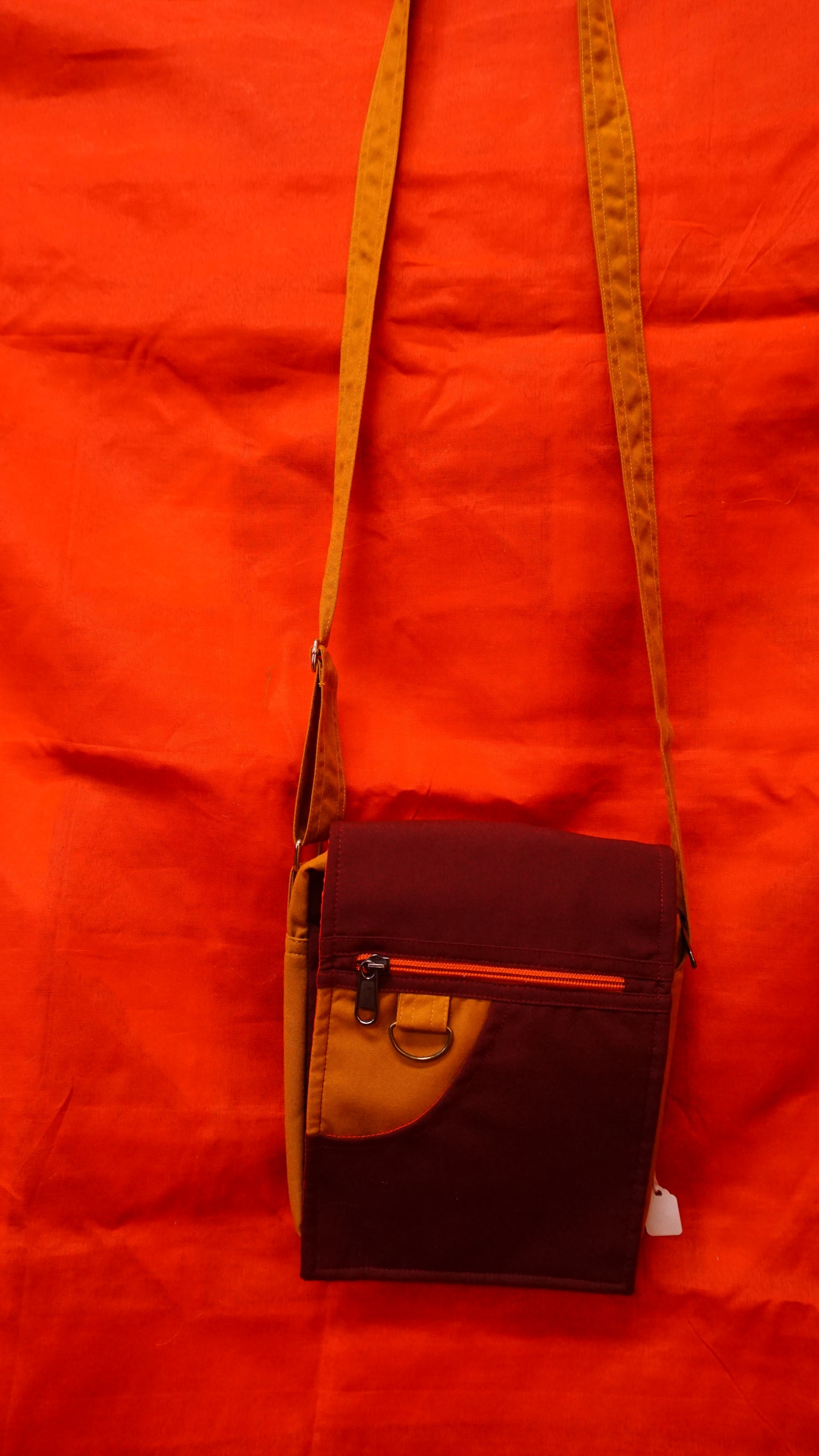 Medium Gold and Maroon Bag