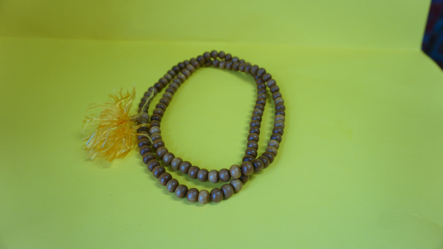 Small Yellow Sandelwood mala.