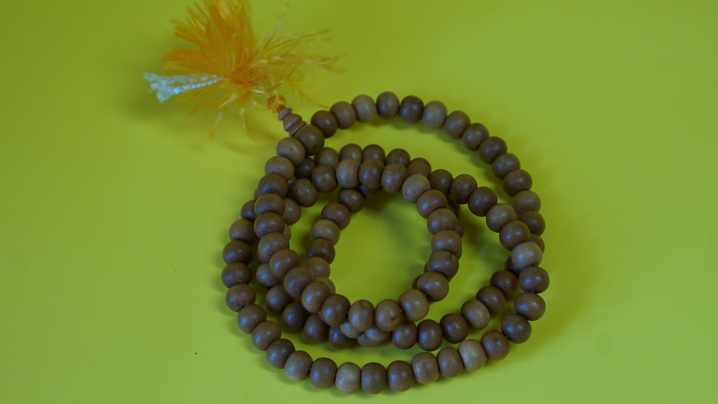 Small Yellow Sandelwood mala.