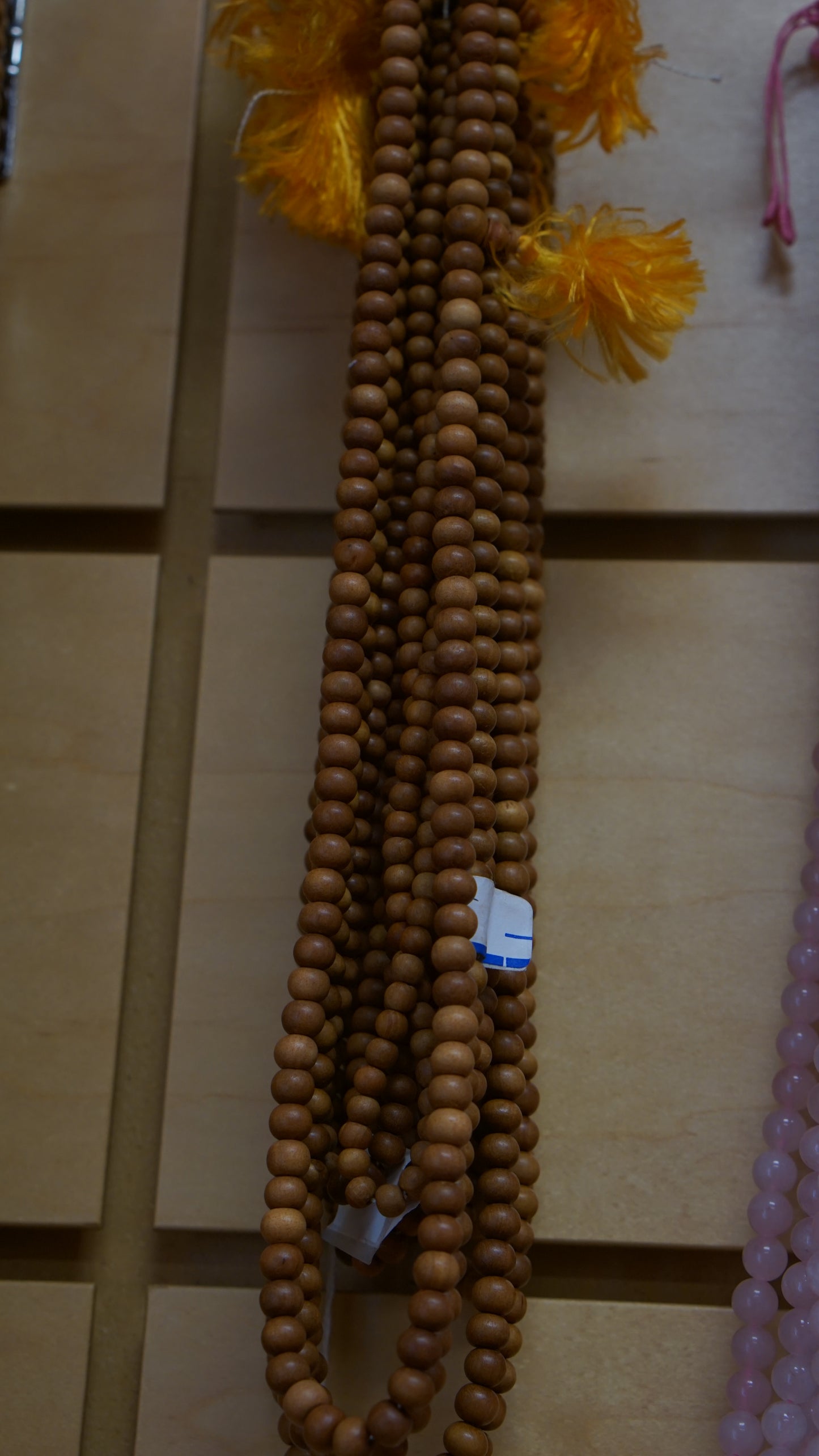 Small Yellow Sandelwood mala.