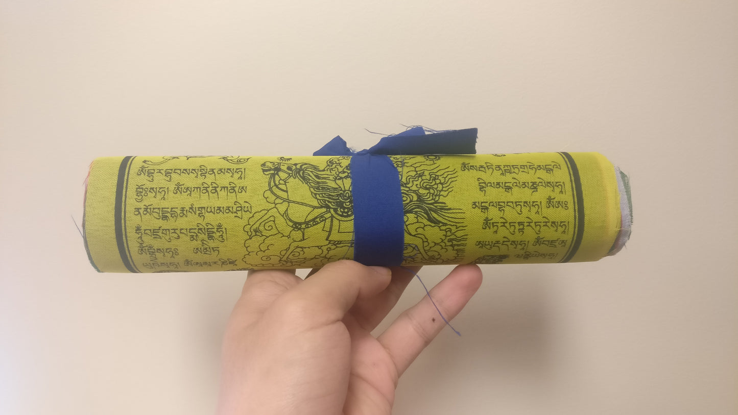 Medium Buddhist Windhorse Prayer Flag