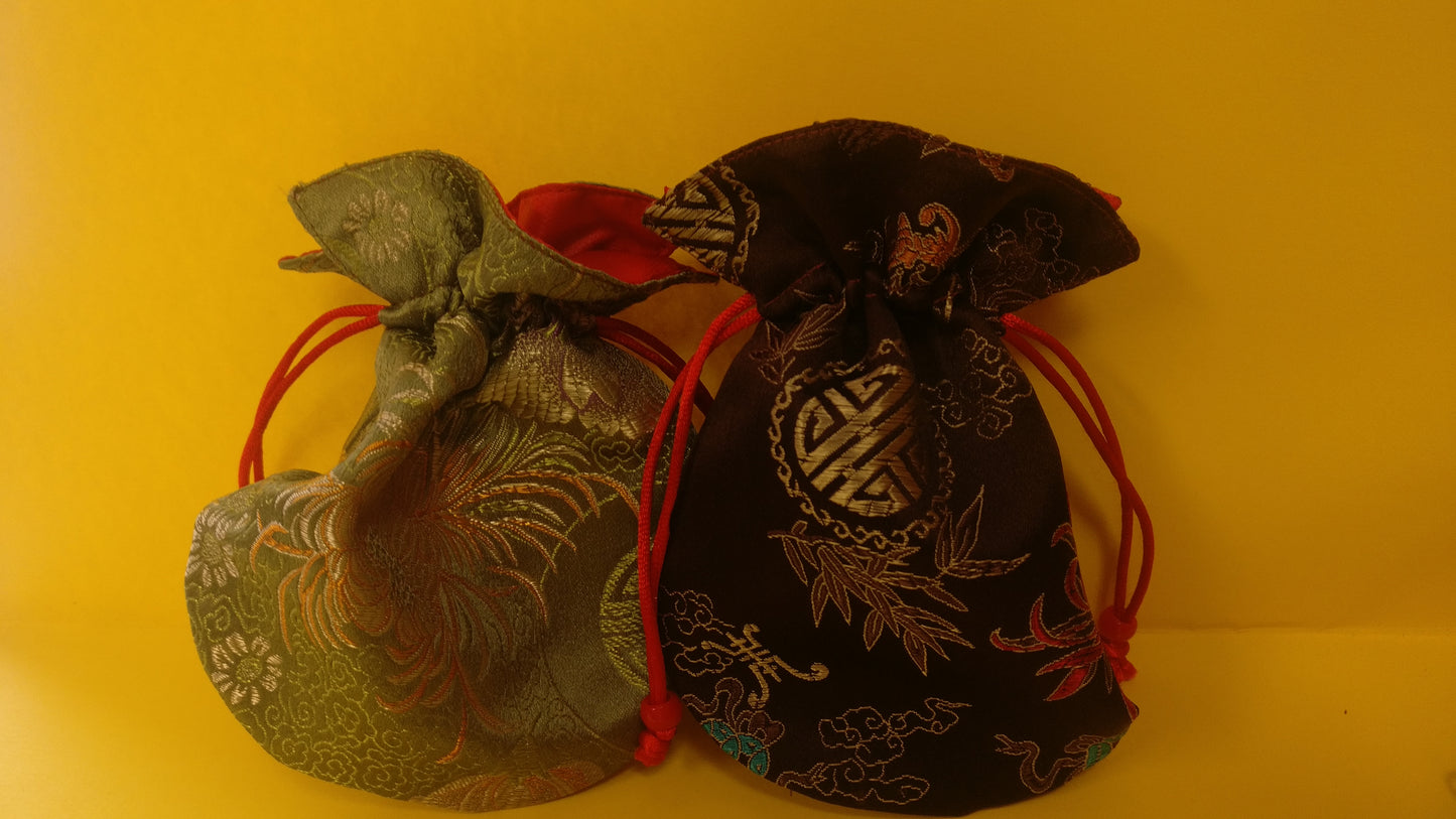 Small Drawstring Mala-type Bags