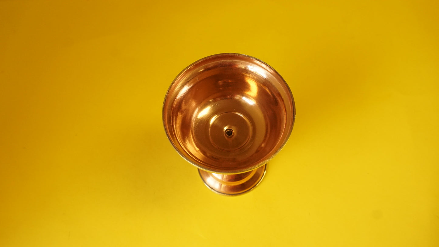 Copper Brass Buddhist Butterlamp.