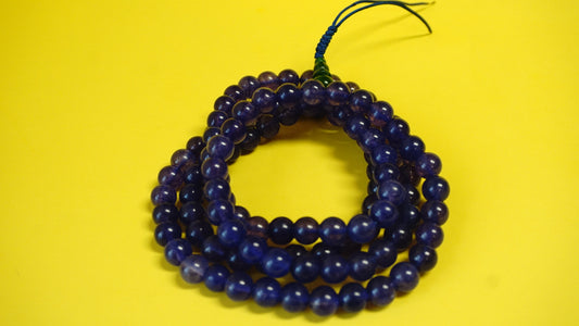 Large Purple Assorted Lapis Glass Mala.